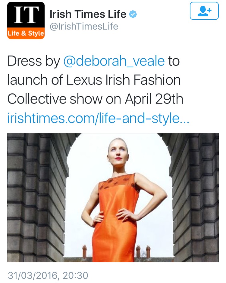 Deborah Veale 2016 Lexus Irish Fashion Collective